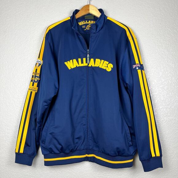 Official Wallabies Mens Full Zip Jacket Large Rugby Union Team Australia Varsity - Picture 1 of 9